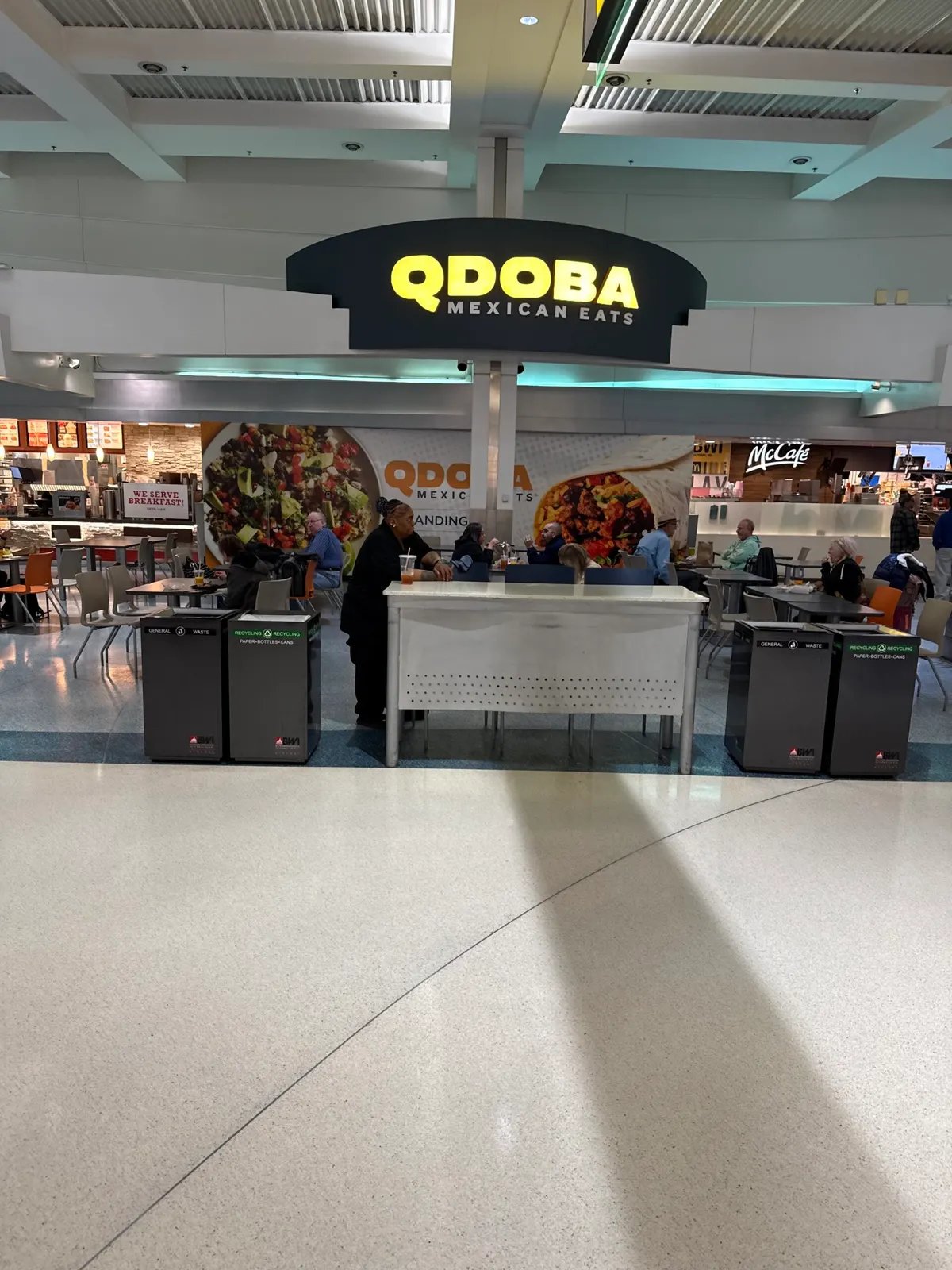 Qdoba restaurant build-out at BWI Airport