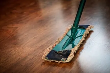 Post-construction clean-up of a renovated space