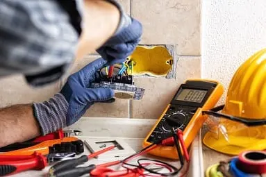 Electrical wiring work by DJ Miller Construction