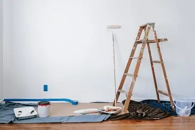 Professional interior painting on a Maryland project